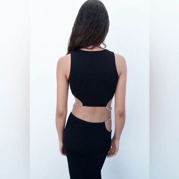 ZARA CUT OUT KNIT TOP - Picture 8 of 12